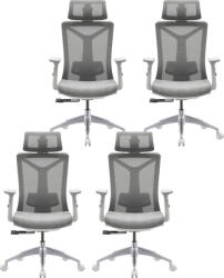 LTC 4PACK Irodai szék ELEGANCE GREY szürke (4 db)