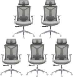 LTC 5PACK Irodai szék ELEGANCE GREY szürke (5 db)