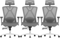 LTC 3PACK Irodai szék DELTA GREY szürke (3 db)