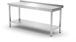 HENDI Masă de lucru din inox HENDI Profi Line, de perete, cu poliță, asamblată cu șuruburi, 1800 × 600 mm