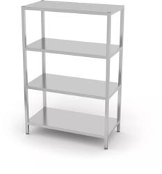 Hendi Raft de depozitare din inox HENDI Kitchen Line cu 4 polițe, cu șuruburi, 1000 × 500 mm Raft