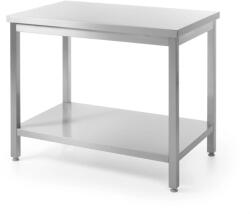 HENDI Masă de lucru centrală din inox HENDI Profi Line cu raft, cu șuruburi, 800 × 700 mm