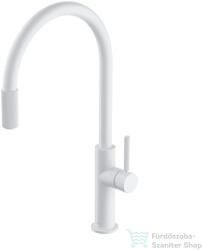 Omnires SWITCH álló mosogató csaptelep szűrővel, matt fehér SW9057-FD1WM (SW9057-FD1WM)