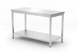 HENDI Masă de lucru centrală din inox HENDI Kitchen Line cu poliță, asamblată cu șuruburi, 1200 × 600 mm