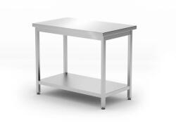HENDI Masă de lucru centrală din inox HENDI Kitchen Line cu poliță, cu șuruburi, 1000 × 600 mm