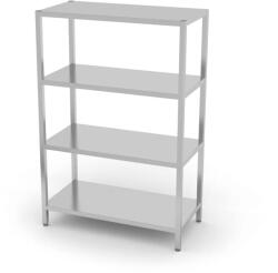 Hendi Raft de depozitare din inox HENDI Kitchen Line cu 4 polițe, cu șuruburi, 1000 × 400 mm Raft
