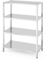 Hendi Raft de depozitare din inox HENDI Kitchen Line cu 4 polițe, cu șuruburi, 1200 × 600 mm Raft