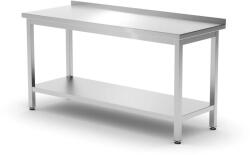 HENDI Masă de lucru din inox HENDI Profi Line, de perete, cu poliță, înșurubată, 1600 × 600 mm (811498)