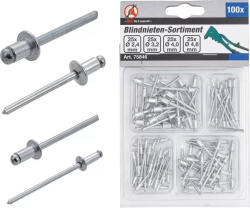 BGS technic popszegecs készlet 100 db 2.4 - 3.2 - 4.0 - 4.8 mm (75846)