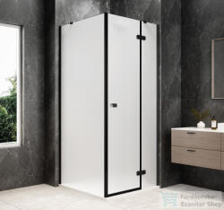 SAPHO GLOBE BLACK nyílóajtó oldalfallal 800x800mm, jobbos, matt üveg (GB1080-3215MRB) (GB1080-3215MRB)