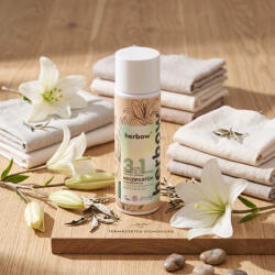 Herbow 3in1 Öblítő és kondicionáló mosóparfüm koncentrátum White Tea & Lily 200 ml Új illat