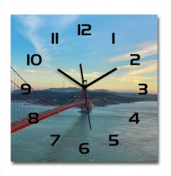 TULUP Függő üveg falióra San Francisco híd 60x60 cm (pl_zsk_60x60_f_73939513)