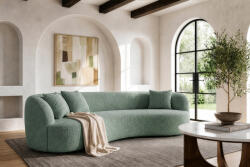 Velora Design kanapé Velora 230 cm 3 személyes zsálya zöld bouclé