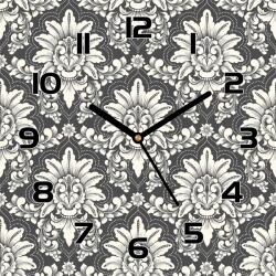 Coloray Üveg falióra Luxus damaszkuszi mintás 30x30 cm (pl-zsk-30x30-TD-134)