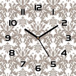 Coloray Szép üveg falióra Barokk mintás 30x30 (pl-zsk-30x30-TD-183)