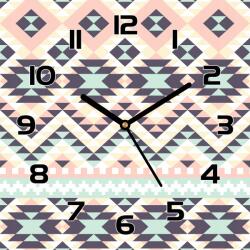 Coloray Csendes óra üvegen Absztrakt minta 30x30 cm (pl-zsk-30x30-TD-349)
