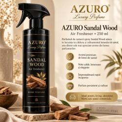 Azuro Odorizant Cameră Azuro Sandal Wood Air Freshener, Parfum Ambiental cu Aromă Lemnoasă de Santal, 250 ml