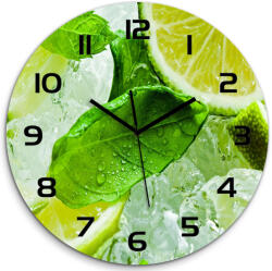TULUP Üveg nagy lógó óra lime jéggel fi 60cm (pl_zso_60_f_61933128)
