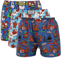 Styx 3PACK boxeri largi pentru bărbați Styx art elastic clasic multicolori (3A19678) L (186144)