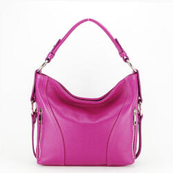 Made In Italia Geanta medie din piele naturala 8931 124 Fucsia (8931FUCHSIA)