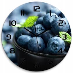 TULUP Nagy kerek üveg falióra Bogyó fi 60 cm (pl_zso_60_f_64625103)