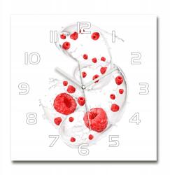TULUP Nagy üveg falióra Málna tejjel 60x60 (pl_zsk_60x60_f_82790486)