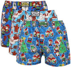 Styx 3PACK boxeri largi pentru bărbați Styx art elastic clasic multicolori (3A19689) S (186146)