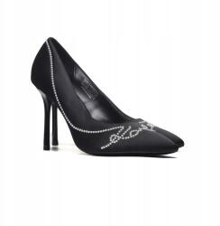 Karl Lagerfeld Bokacsizma Karl Lagerfeld Sarabande Pearl Signia Pump KL30906 Fekete 40 Női
