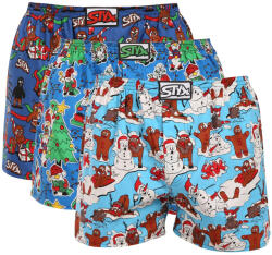 Styx 3PACK boxeri largi pentru bărbați Styx art elastic clasic multicolori (3A19789) XXL (186143)