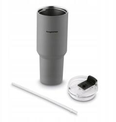 Konighoffer Nagy termosz bögre szívószállal hideg és meleg italokhoz, szürke, 1200 ml (5903313460873)