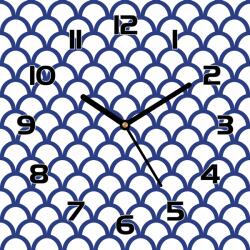 Coloray Szép üveg falióra halpikkely mintás 30x30 cm (pl-zsk-30x30-TD-220)