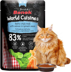 Super Benek Benek World Cuisines lazac szószban 100g nedves macskaeledel