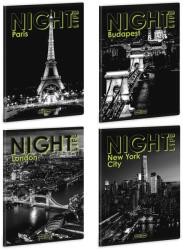 Ars Una Füzet iskolai A5, 40lap, vonalas Ars Una NIGHT LIFE (5582) 26 10db/csomag - suplix