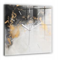  Designer Üveg Falióra Beltéri Mintával Művészi Márvány 60x60 cm (010010500080100271479)