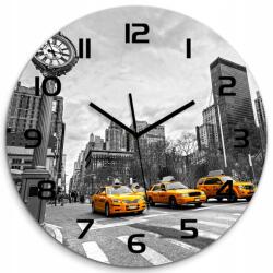 TULUP Függő üveg falióra Taxi New York fi 60 cm (pl_zso_60_f_58379614)