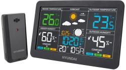 Hyundai WS4480 Meteo Állomás Páratartalom Hőmérséklet Mérésére Szenzorokkal (HYUWS4480)