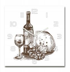 TULUP Nagy üveg falióra Bor és snack 60x60 (pl_zsk_60x60_f_115222104)