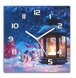 Coloray Üveg falióra 30x30 cm Karácsonyi lampionok (zsk-30x30-b-222001054)