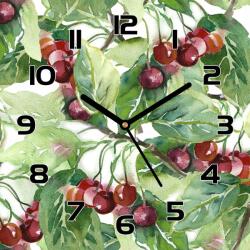 Coloray Csendes üvegóra Cseresznye a levelek között 30x30 cm (pl-zsk-30x30-TO-82)