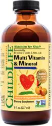 ChildLife Multi Vitamin & Mineral, multivitamine cu minerale, portocala si mango, 237 ml