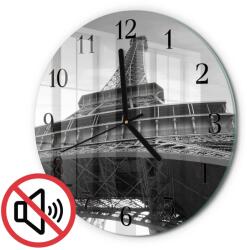 TULUP Nagy Falióra Eiffel-torony Párizs Fekete Tippek Fi30 cm (010010500040200172855)