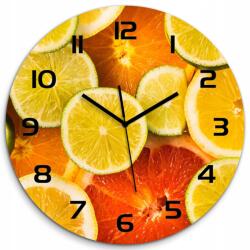 TULUP Üveg nagy lógó óra Citrus gyümölcsök fi 60cm (pl_zso_60_f_41404635)