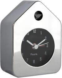 Fisura Ébresztőóra Analóg Retro Házikó Króm Aa Elemmel Asztali (Fisura Mini)