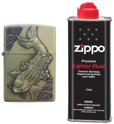  Bricheta Tip Zippo, 3d Relief, Metalica, Peste Si Lichid Zippo 125 Ml P1 (DLMGG-328) Bricheta