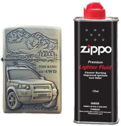  Bricheta Tip Zippo, 3d Relief, Metalica, King Of 4wd Si Lichid Zippo 125 Ml M1 (DLMGG-324) Bricheta