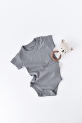 BabyCosy Body din bumbac organic Gri BabyCosy (Marime: 6-9 luni) (BC-CSY5784-12)