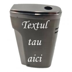  Bricheta Metalica Personalizata Cu Textul Tau, Gaz, Antivant, Cutie, Negru (DLMGG-726) Bricheta