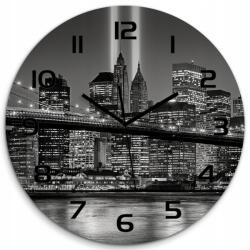 TULUP Csendes üveg falióra Manhattan New York fi 60 cm (pl_zso_60_f_81398943)