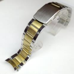  Brățară Bicoloră cu Capete Curbate - 20 mm - Oțel Inoxidabil