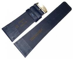  Curea Ceas din Piele Naturală - Albastru Marin, Textură Granulată 32mm (WZ5429)